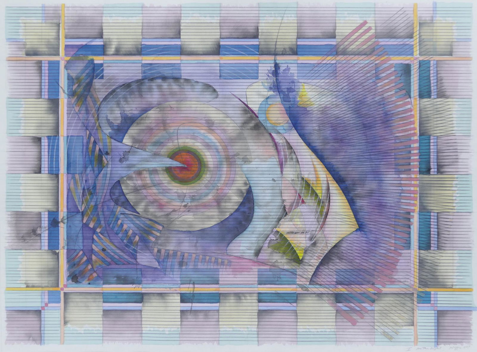 Bill Hoppe ''I as the Night'' 1987 Mixed Media (1 of 2)