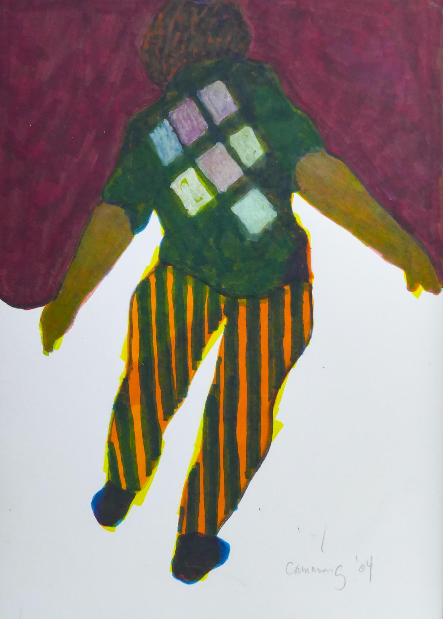 William Cumming ''Boy with Striped Pants'' 2004 Ink (1 of 2)