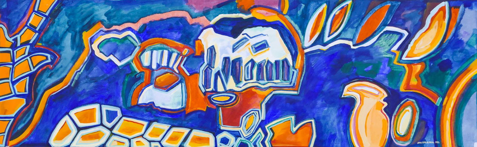 Joan Ross Bloedel ''By the Ship Canal'' 1994 Acrylic (1 of 2)