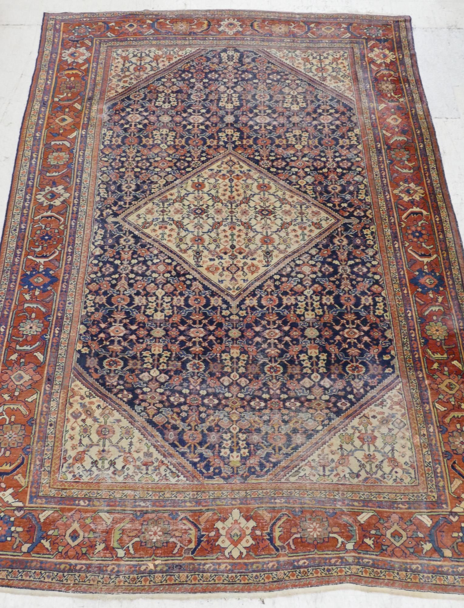Antique Persian Bidjar Medallion RoomSize Oriental Rug Dec 15, 2022