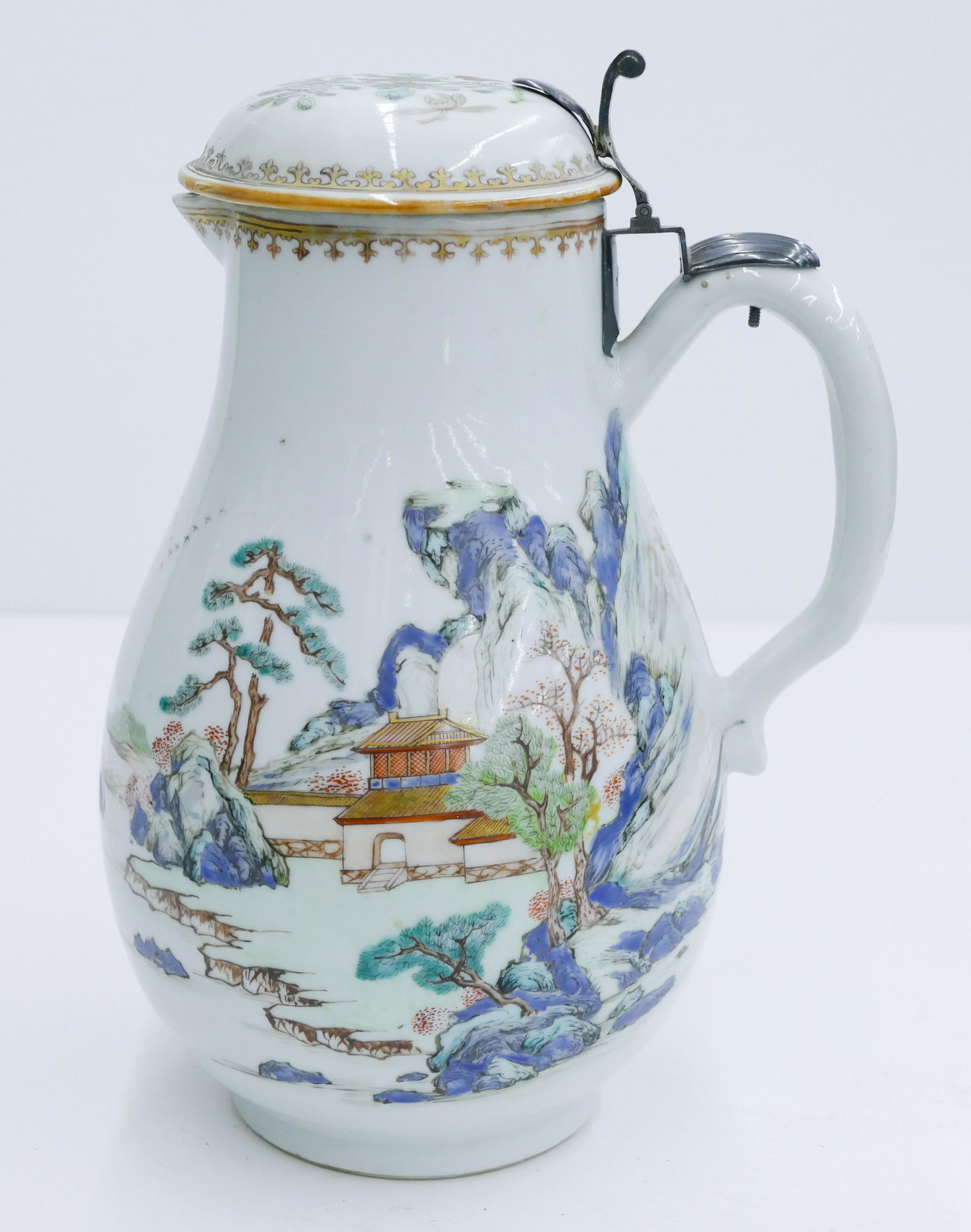 Chinese 18th Cent. Export Porcelain Tankard or Jug (1 of 4)