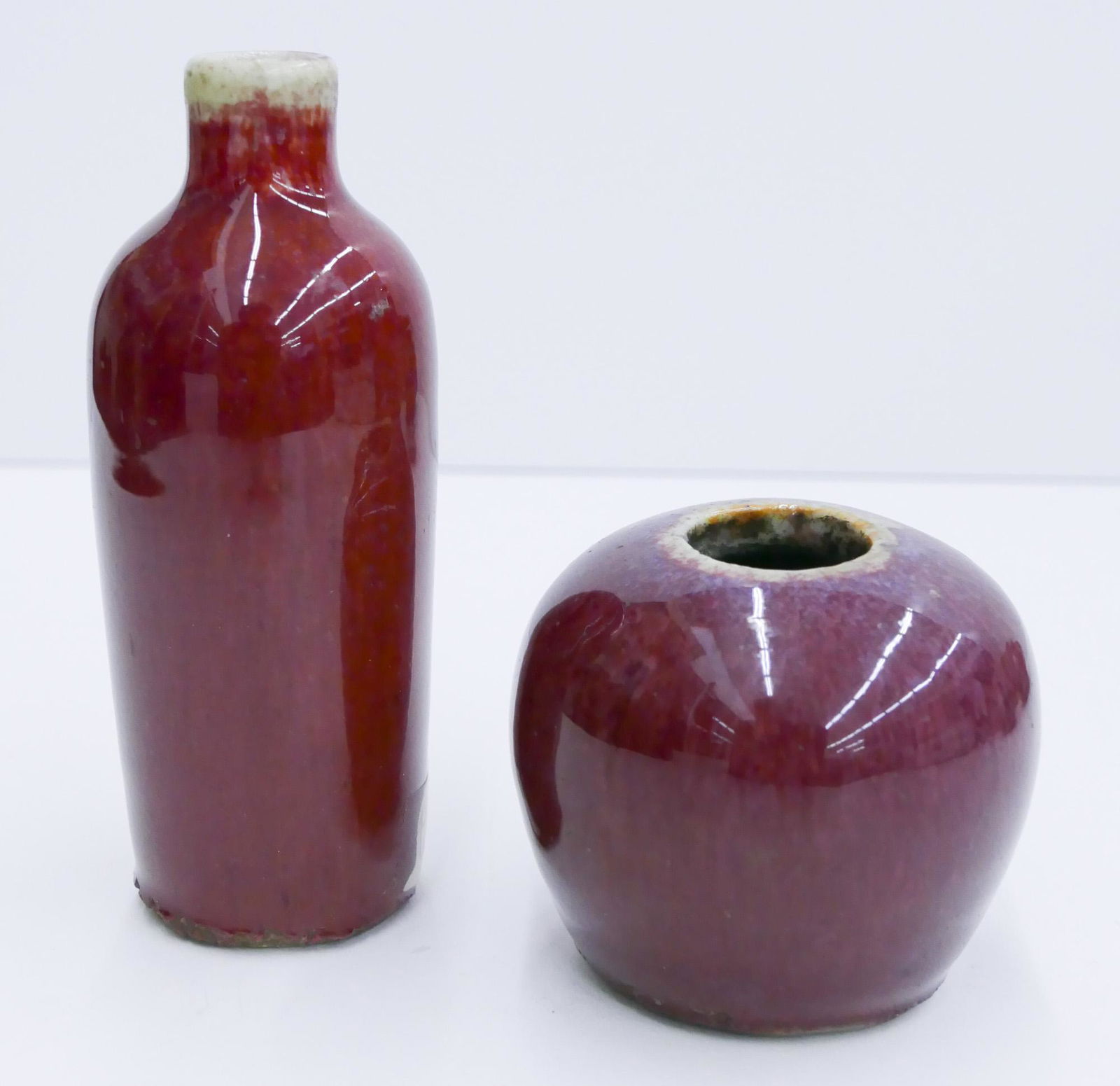 2pc Chinese Qing Sang de Boeuf Miniatures (1 of 3)