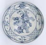 Old Vietnamese Blue & White Qilin Plate