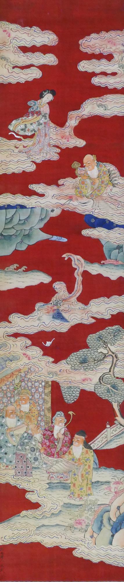 Chinese Qing Painted Kesi Silk Scroll (1 of 6)