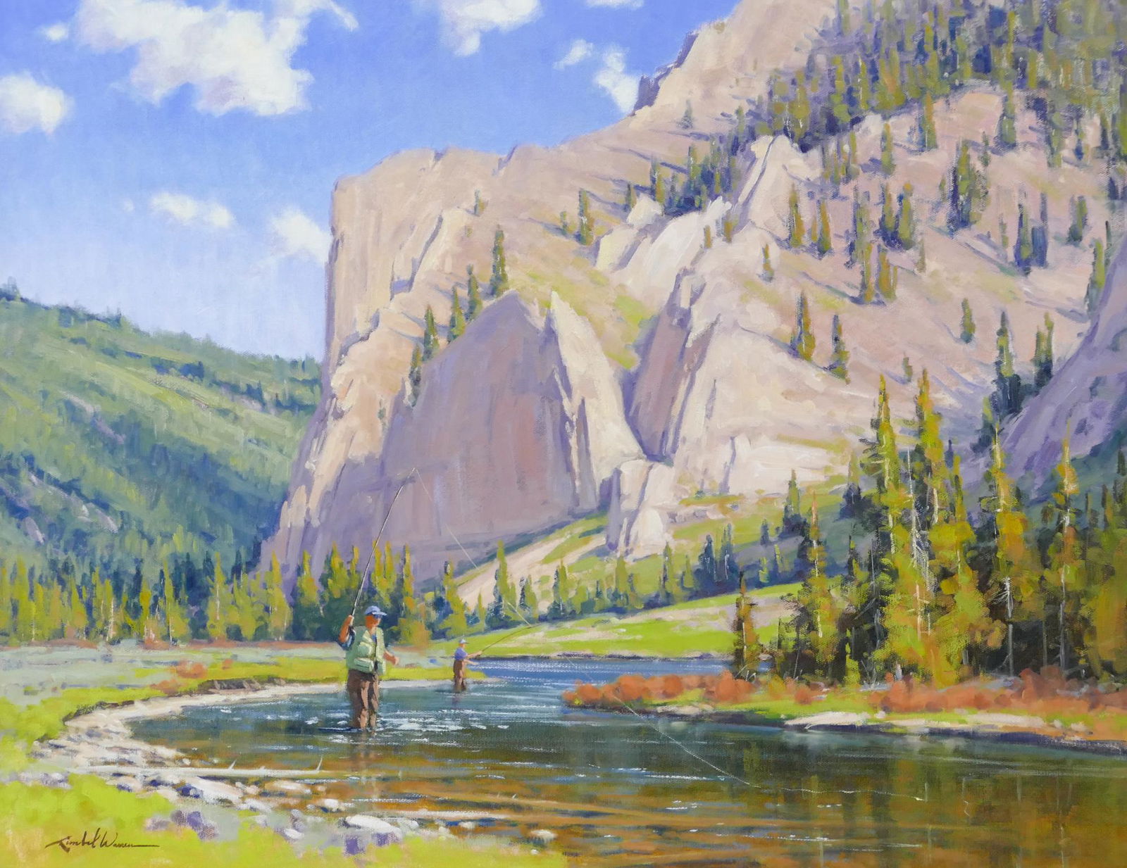 Kimbal Warren ''Gone Fishing'' 2005 Oil on Canvas (1 of 2)