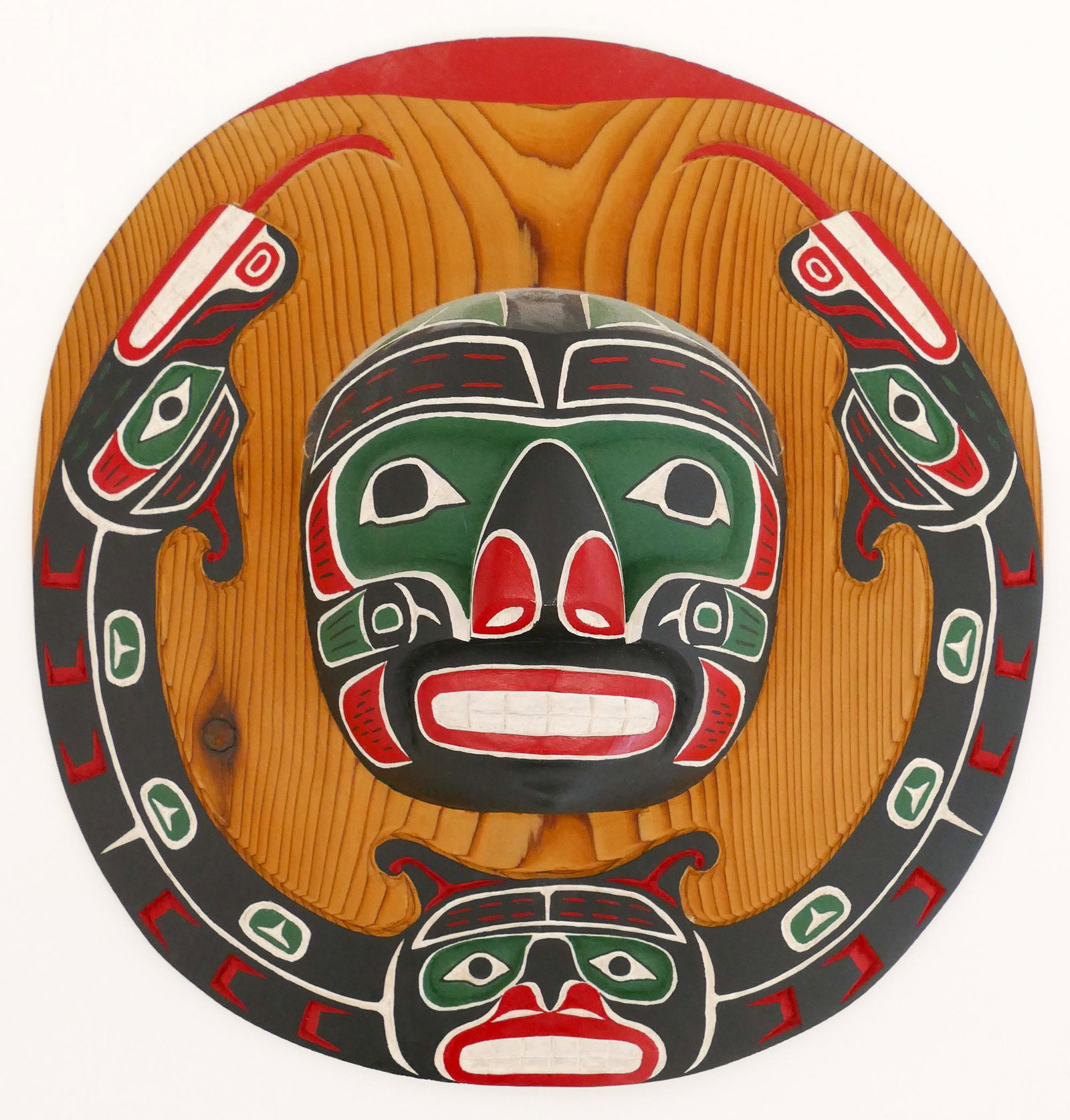 Gordon Allen Sisiutl Moon Mask Cedar (1 of 4)