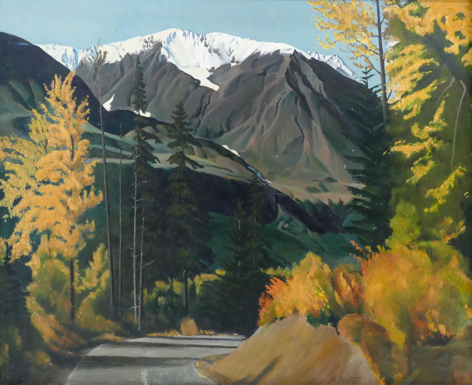 Gilbert Smith ''Autumn Landscape'' 1961 Oil (1 of 2)