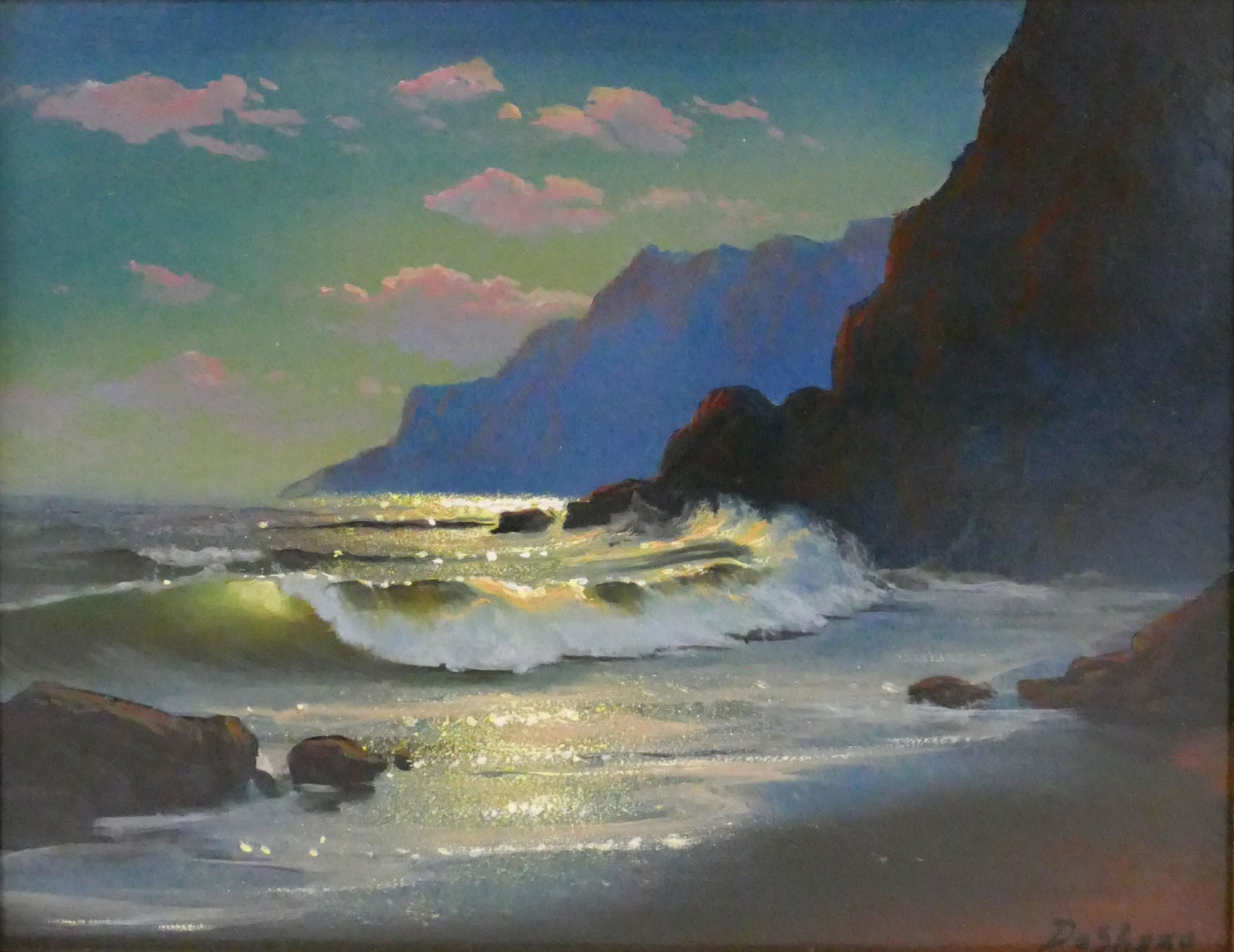 William DeShazo ''Crashing Waves'' Oil (1 of 3)