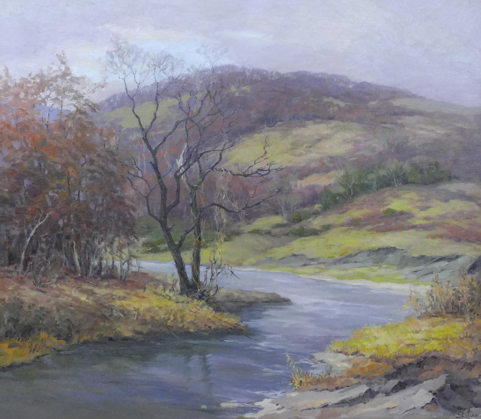 Peter Winthrop Sheffers ''Meditation'' (Landscape) Oil (1 of 3)