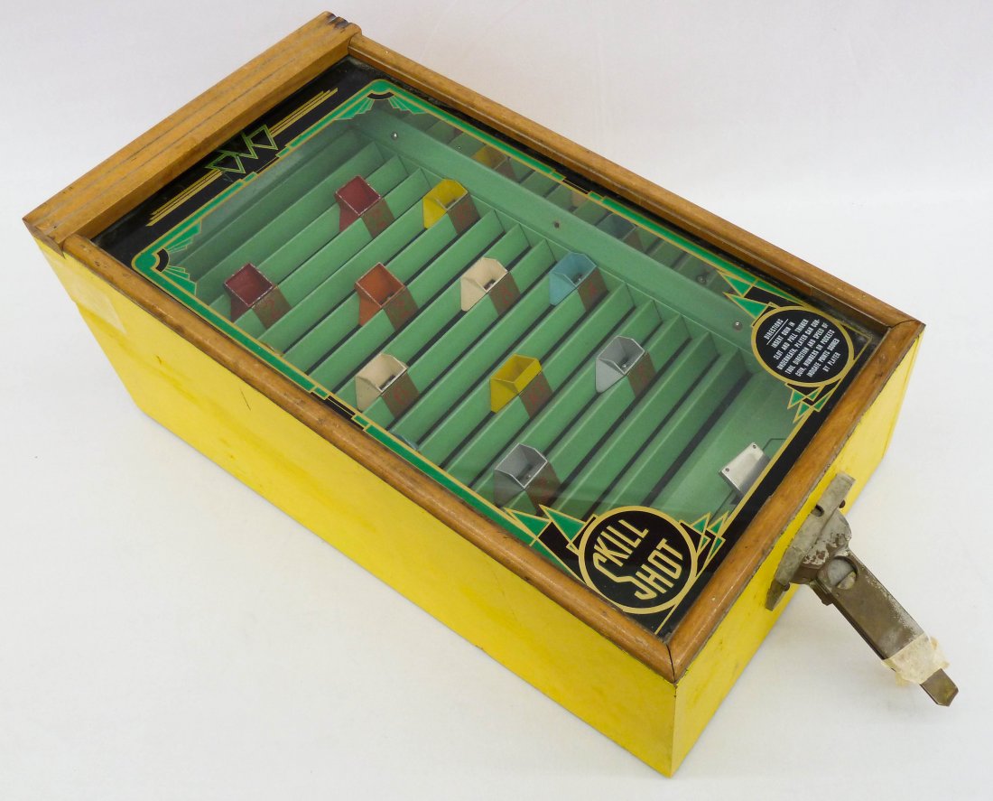 Vintage ''Skill Shot'' Coin Operated Arcade Game 9: Vintage ''Skill Shot'' Coin Operated Arcade Game 9''x24''