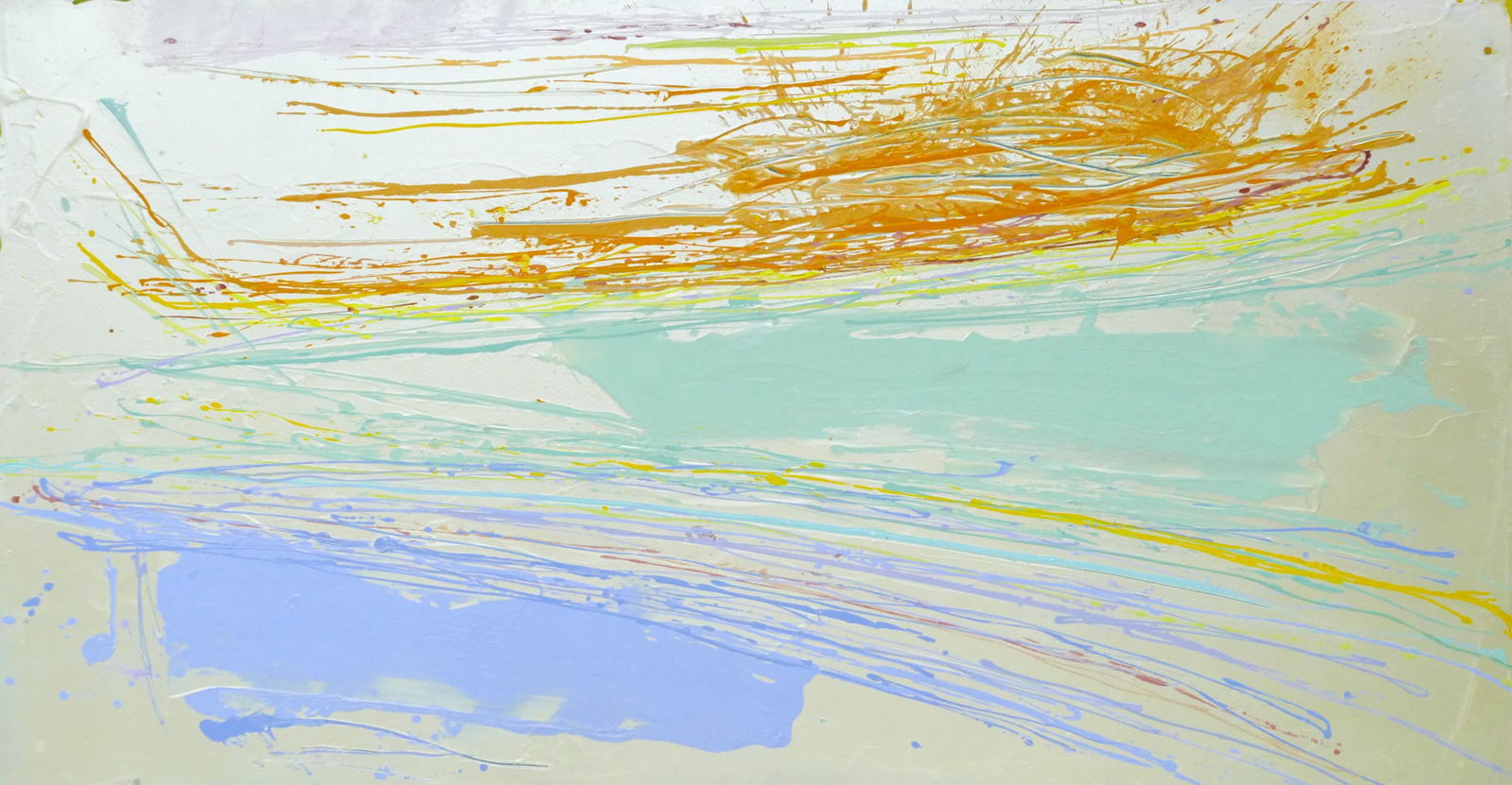 Dan Christensen ''Cajun Green'' 1983 Acrylic (1 of 5)