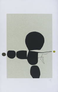 Victor Pasmore ''Points of Contact #24'' 1974 Screenprint: Victor Pasmore (1908-1998 British) ''Points of Contact #24'' 1974 Screenprint on Wove Paper 39''x26'' Sheet. Pencil signed and numbered 14 of 70 edition lower margin. Printed by Kelpra Studio, London.