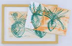 2pc Dale Chihuly ''Ikebana Sketch #4 and #7'' 2002 Lithograph