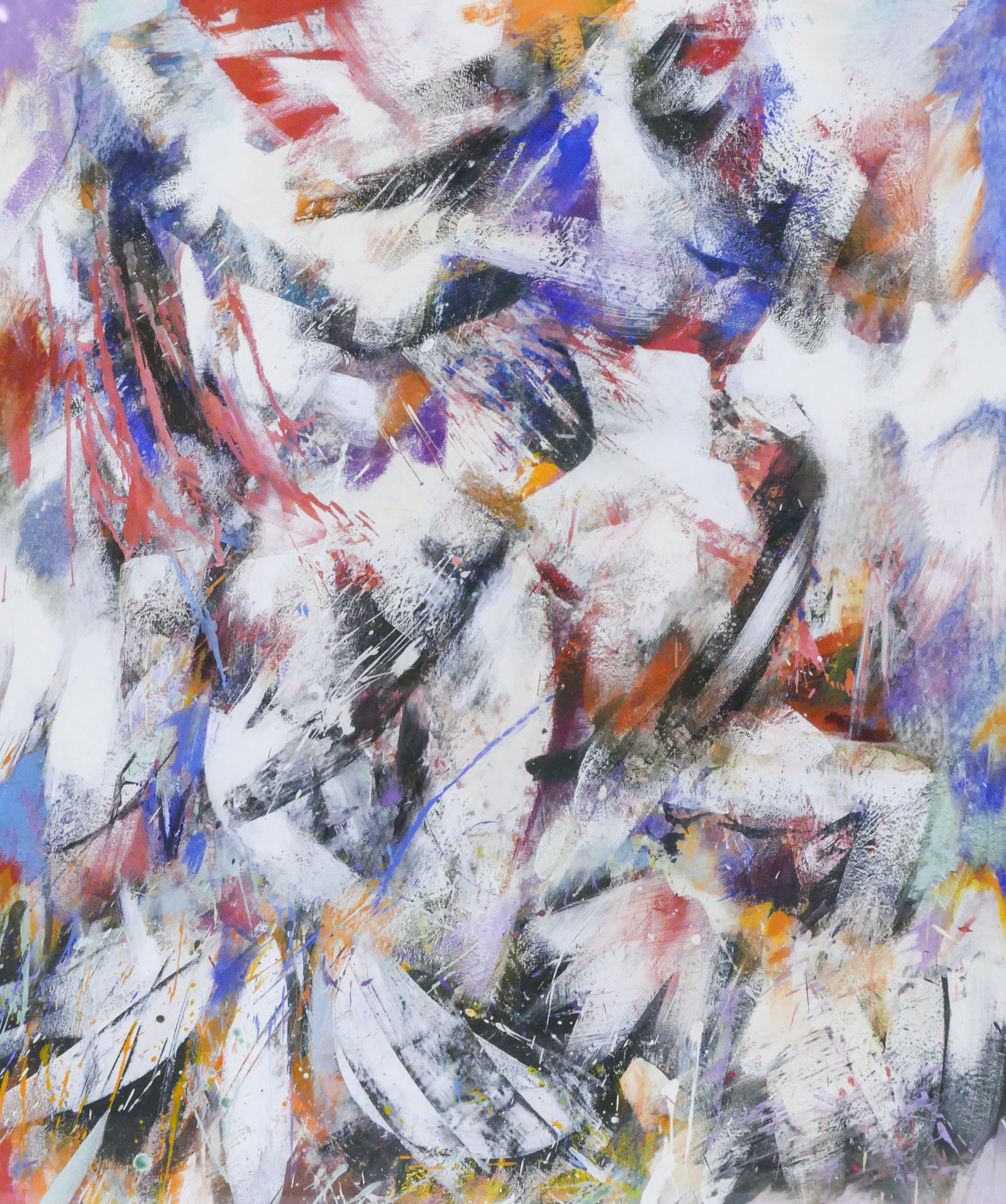 William Ingham ''Fire and Ice'' 1987 Acrylic (1 of 2)