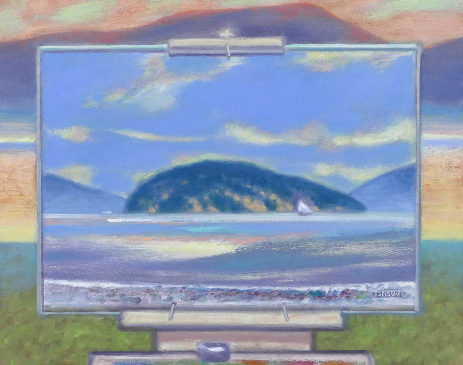 Paul Havas ''Daybreak & Dusk from Decatur Island'' 1994 (1 of 2)