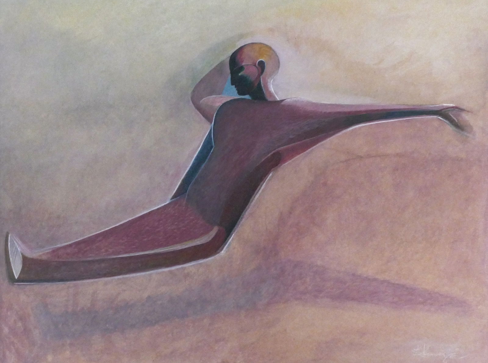 Leo Kenney ''Study for Dreaming Ahkenaton'' 1962 (1 of 3)