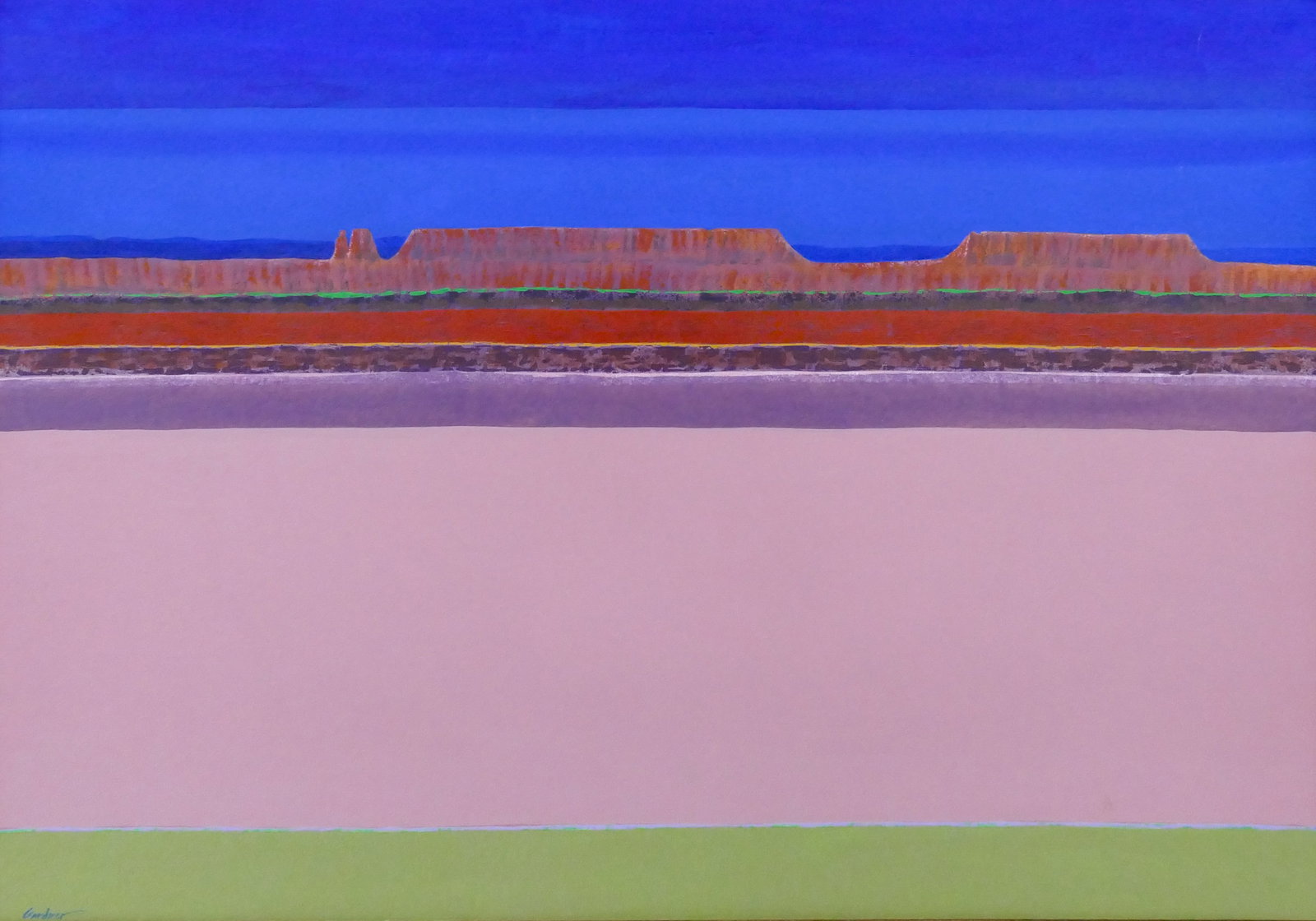 Byron Gardner ''High Desert Landscape II'' 1982 Oil (1 of 2)