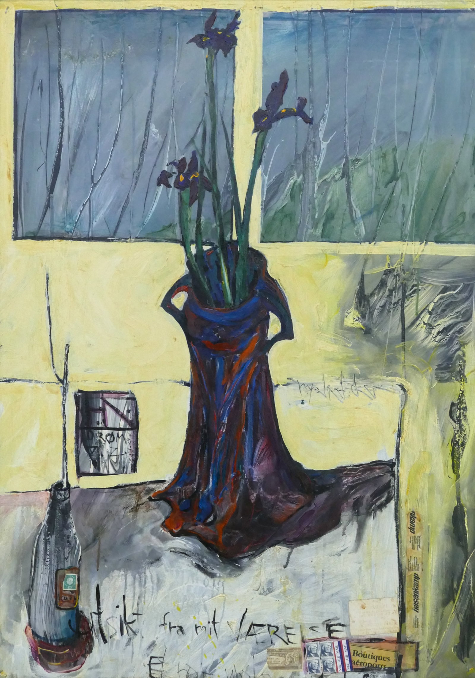 Royal Nebeker ''Untitled'' (Still Life) Oil and Coll (1 of 2)