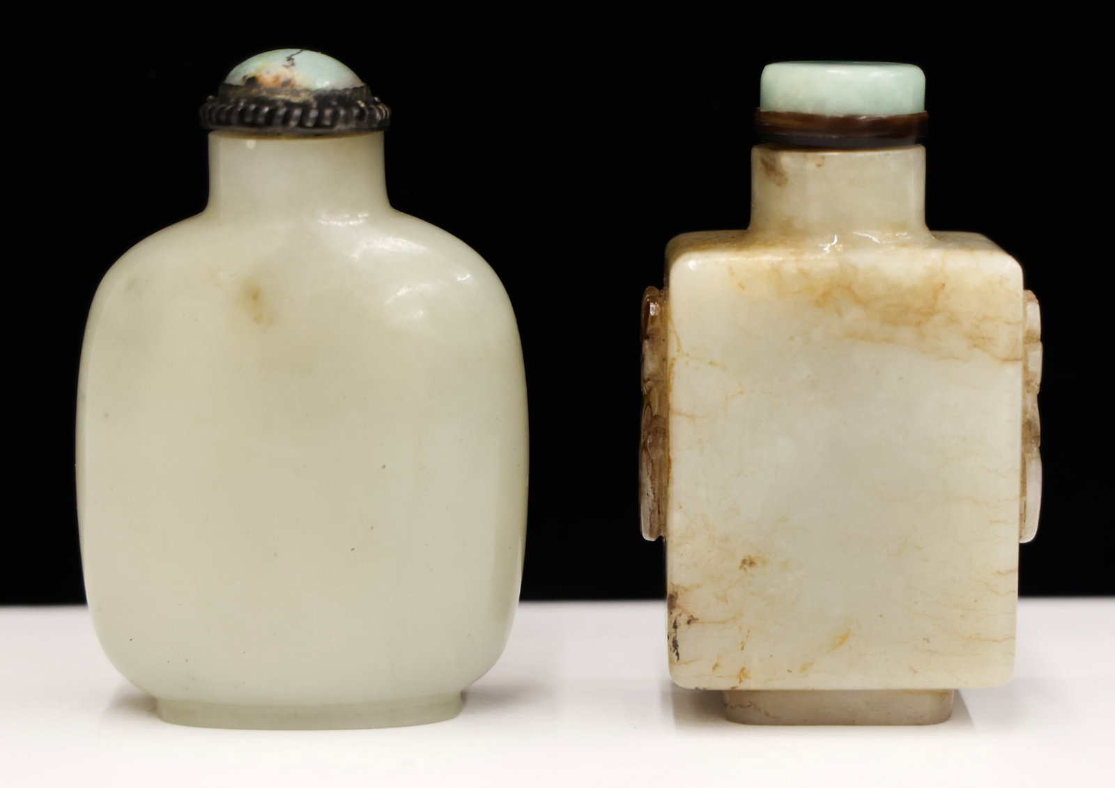 2pc Chinese Jade Snuff Bottles (1 of 3)