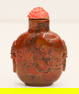 Chinese Red Agate Carved Snuff Bottle