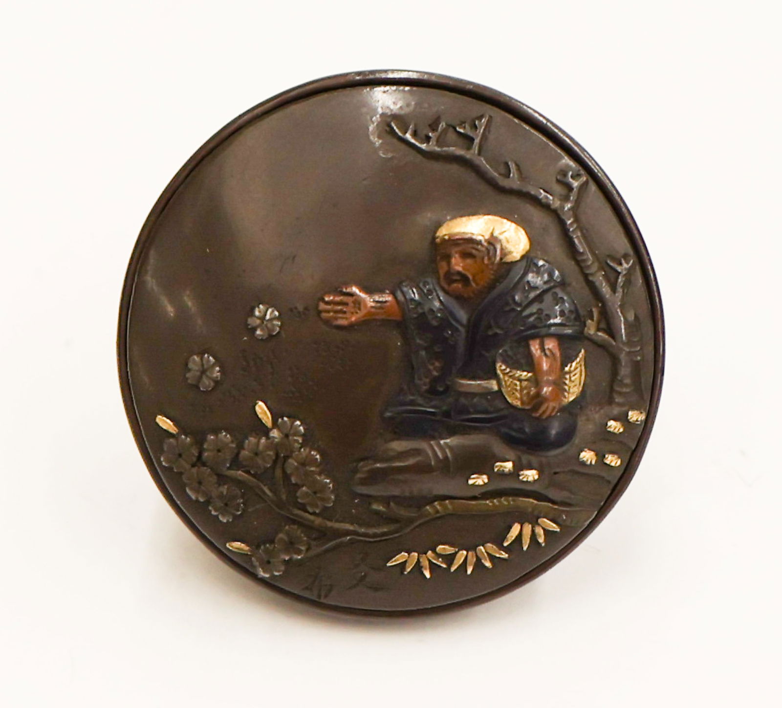 Fine Japanese Shakudo Manju Netsuke (1 of 3)