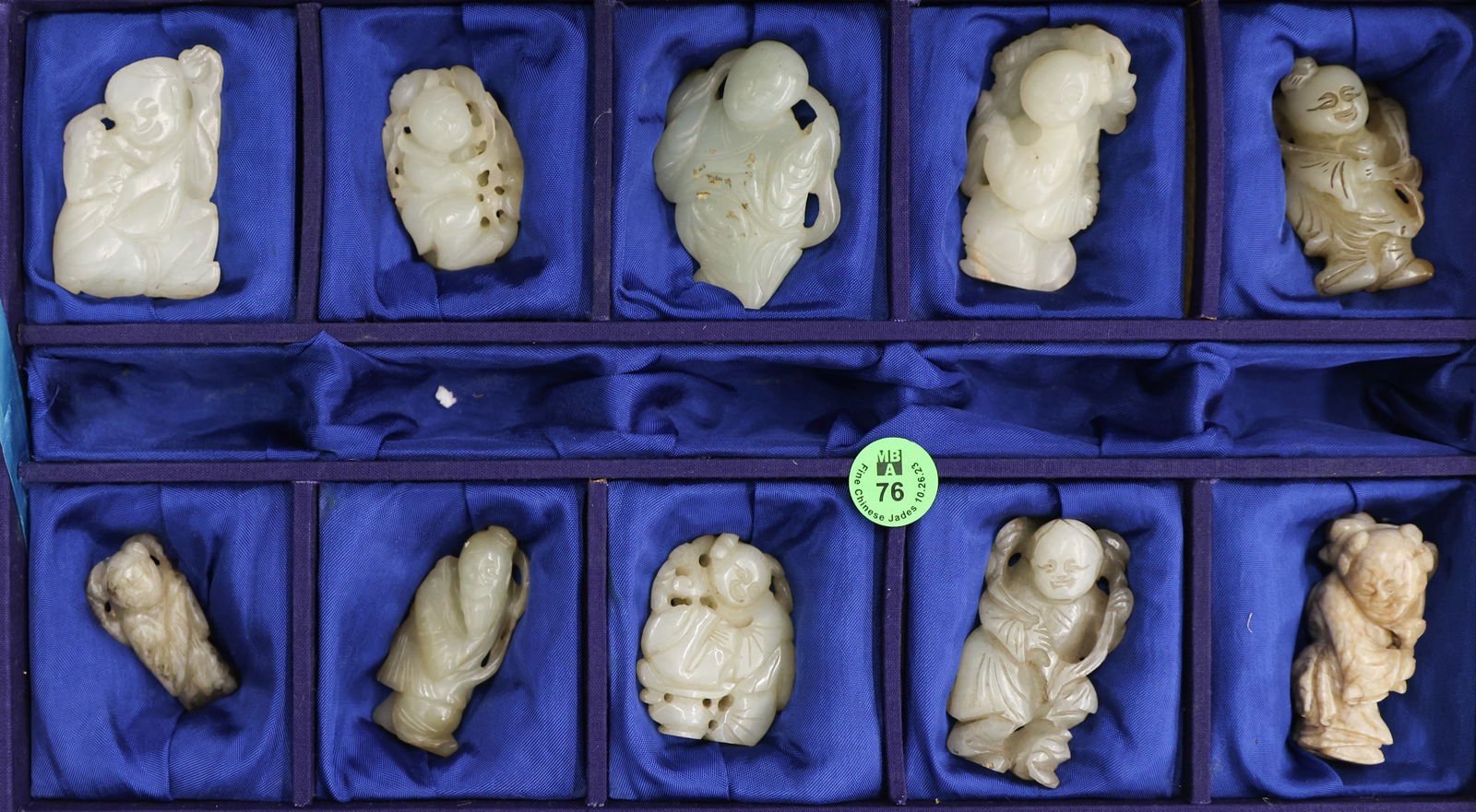 10pc Chinese Jade Children & Figure Carvings (1 of 7)