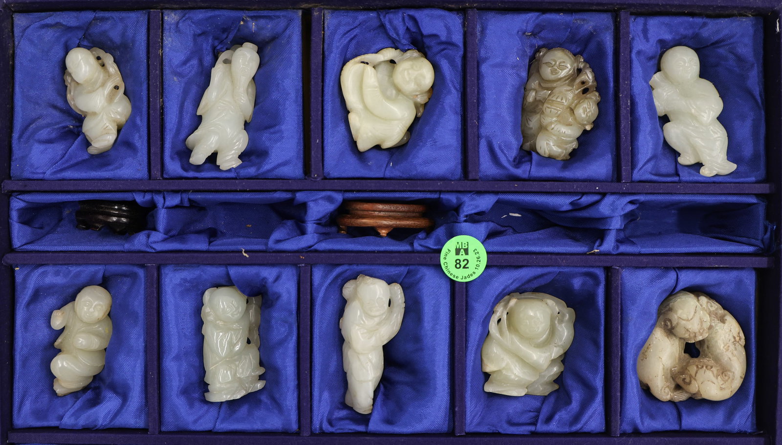 10pc Chinese Figure & Foo Lion Carvings (1 of 7)