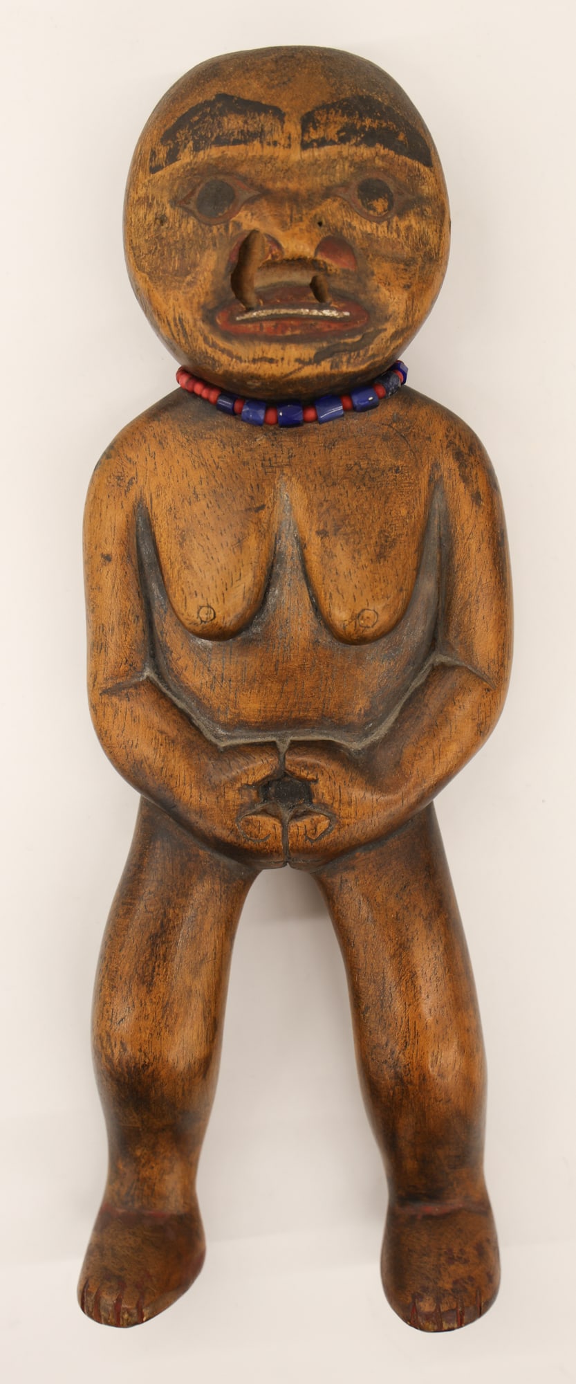 Old Northwest Coast Carved Wood Shaman's Doll (1 of 4)