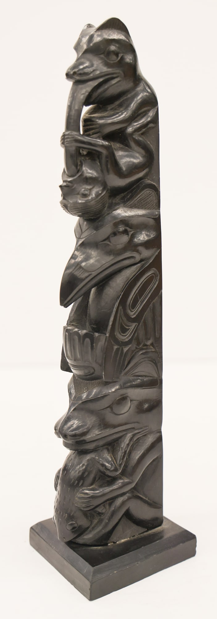 Old Northwest Coast Argillite Totem Model (1 of 4)