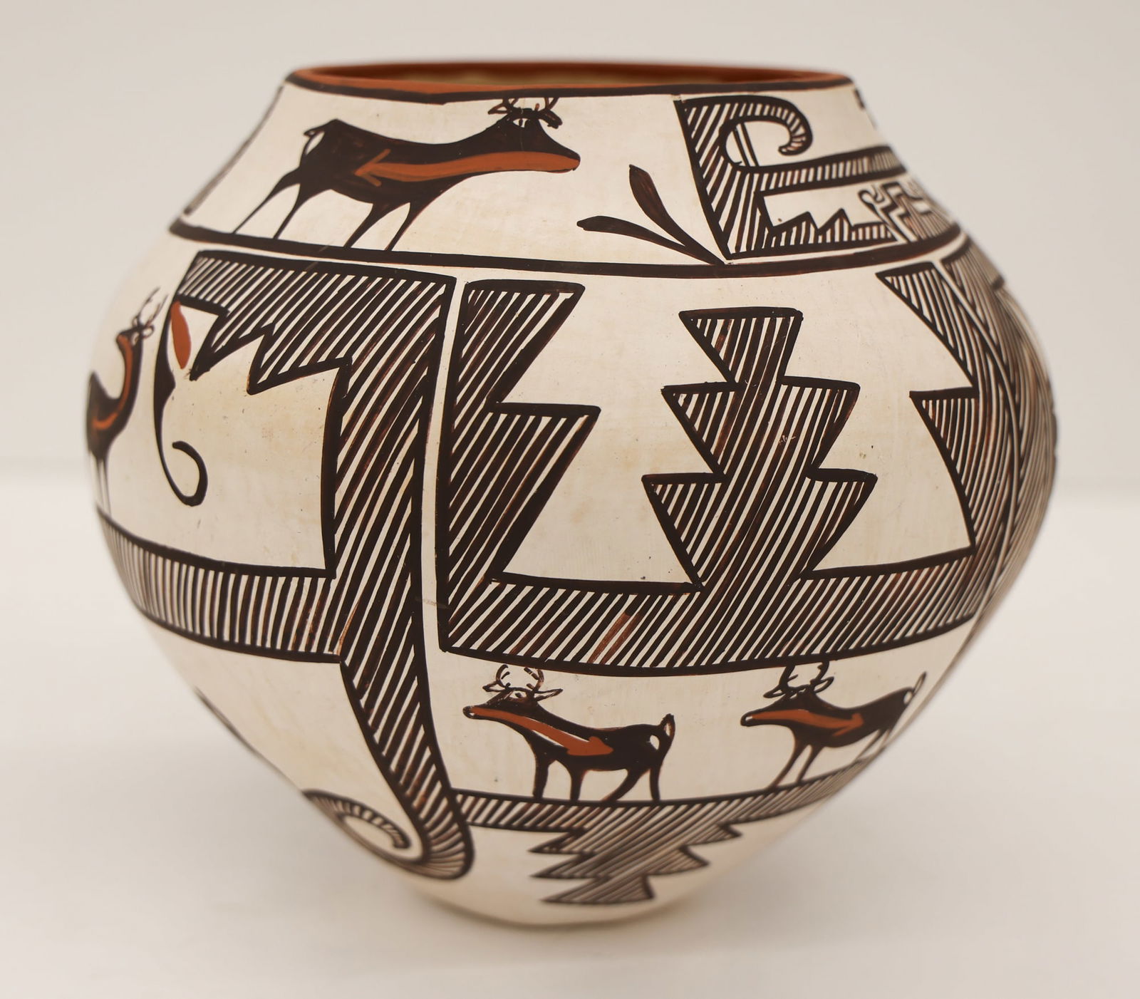 Jennie Laate Zuni Polychrome Decorated Jar (1 of 3)