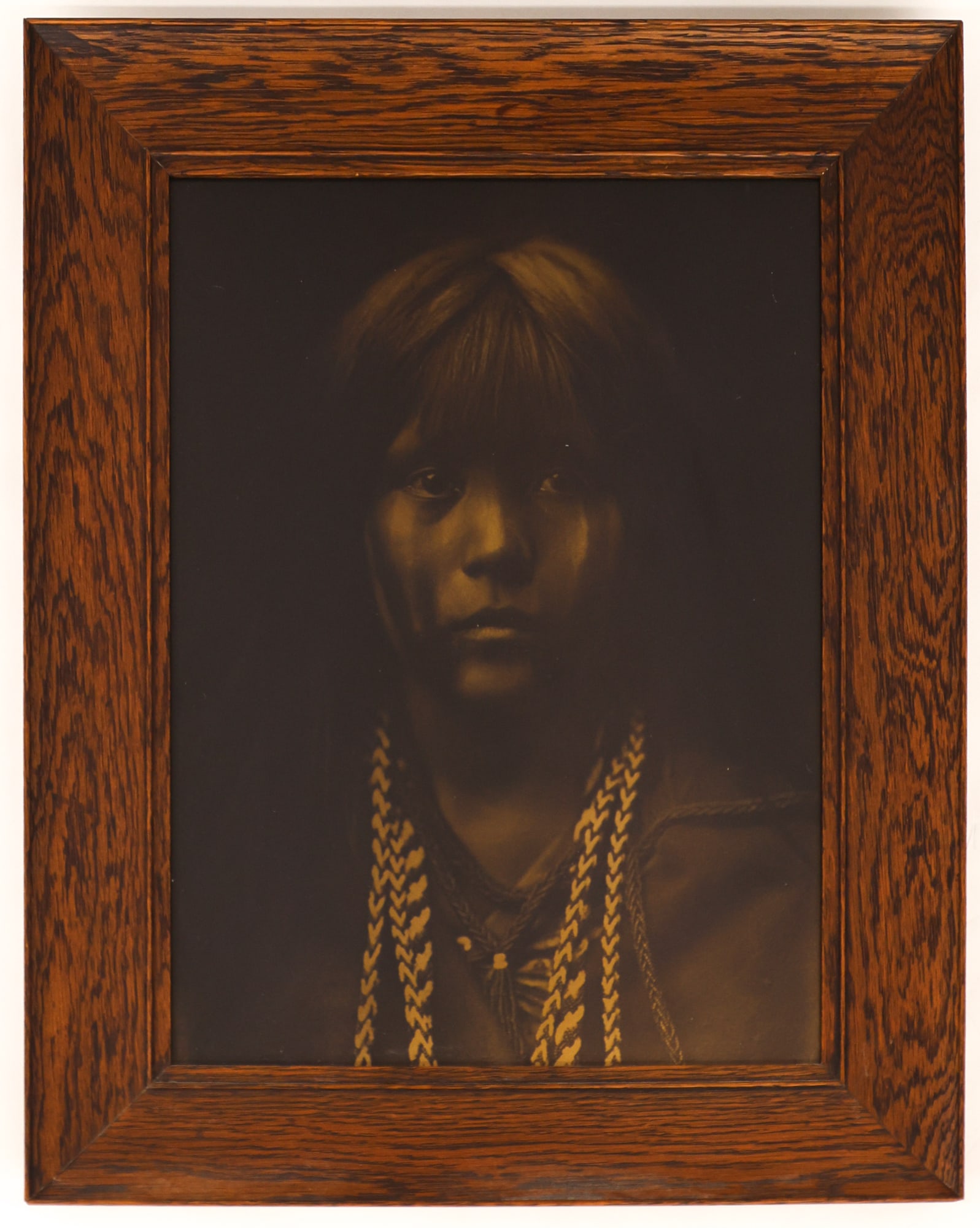 After Edward Curtis ''Mosa-Mohave'' 1903 Orotone (1 of 1)