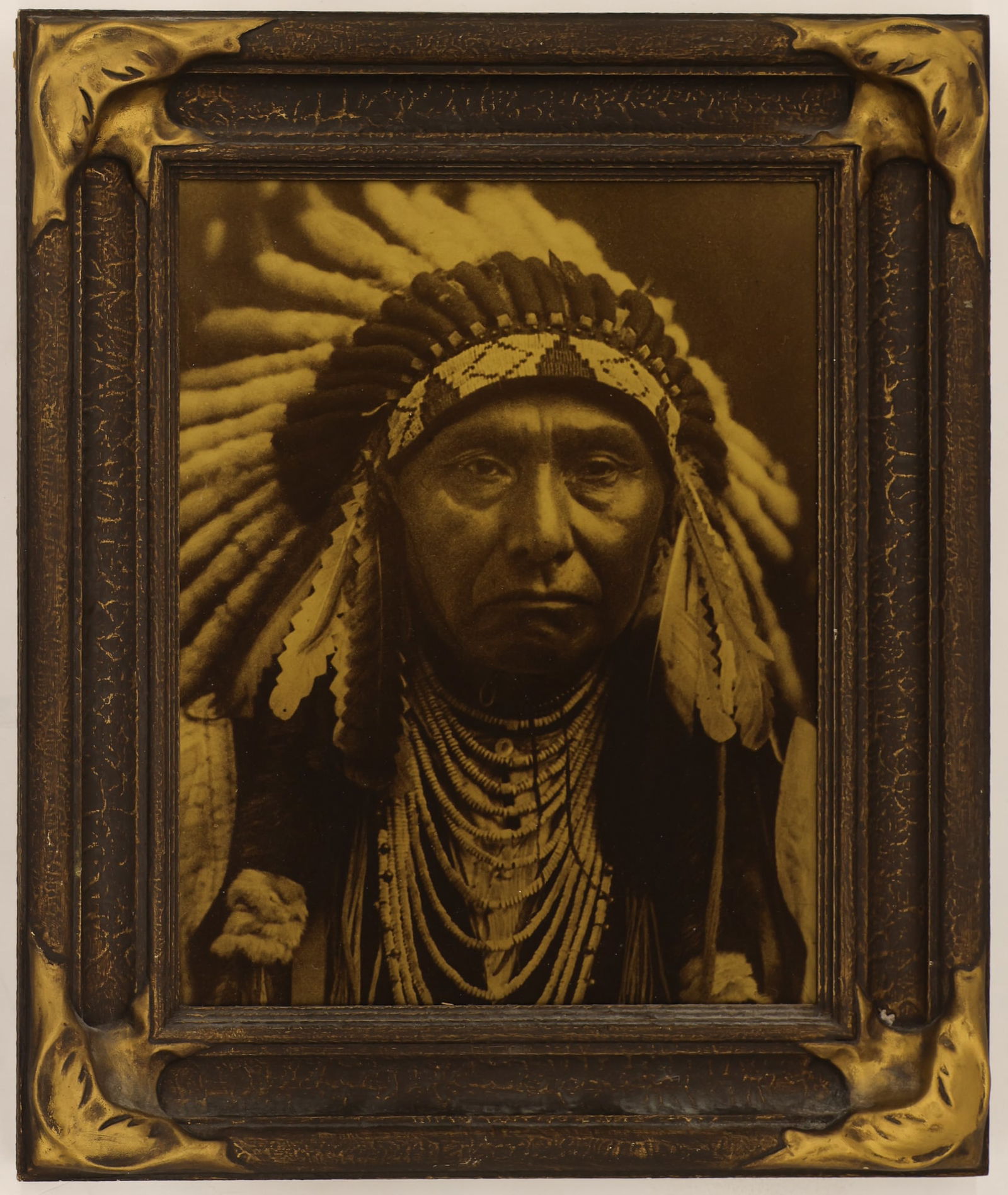 After Edward Curtis ''Chief Joseph'' 1908 Orotone (1 of 1)