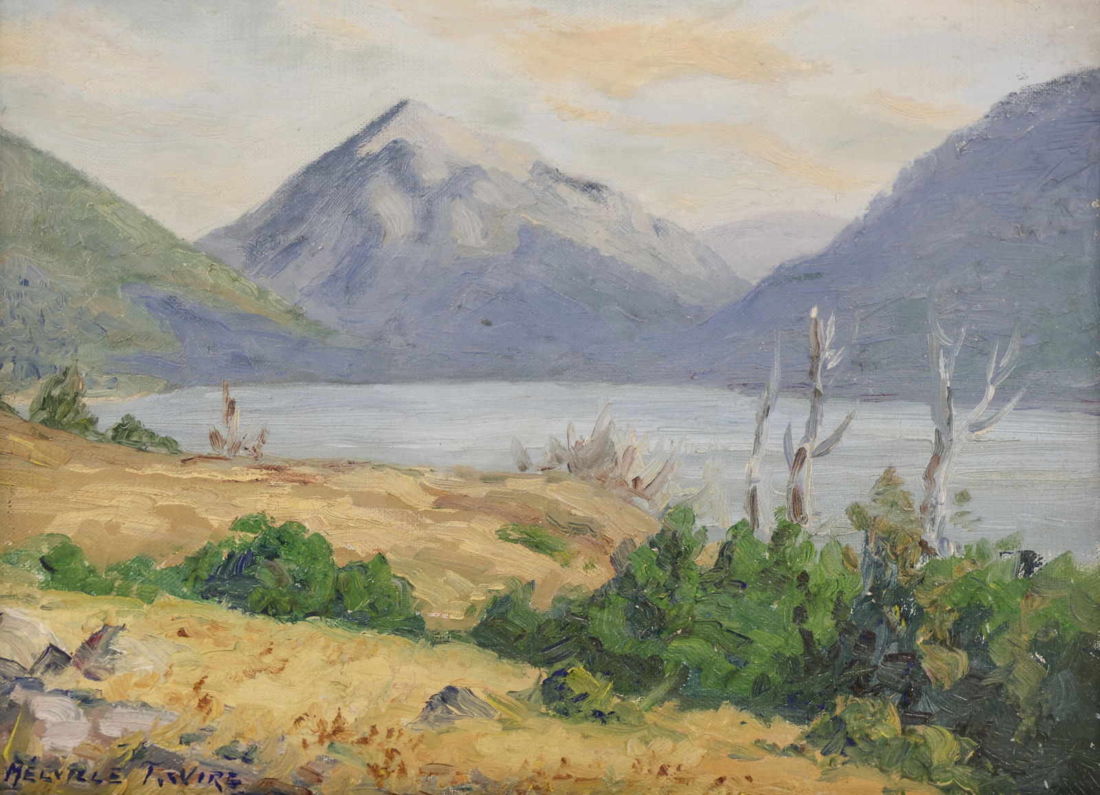 Melville Wire ''Mountain Landscape'' Oil (1 of 2)