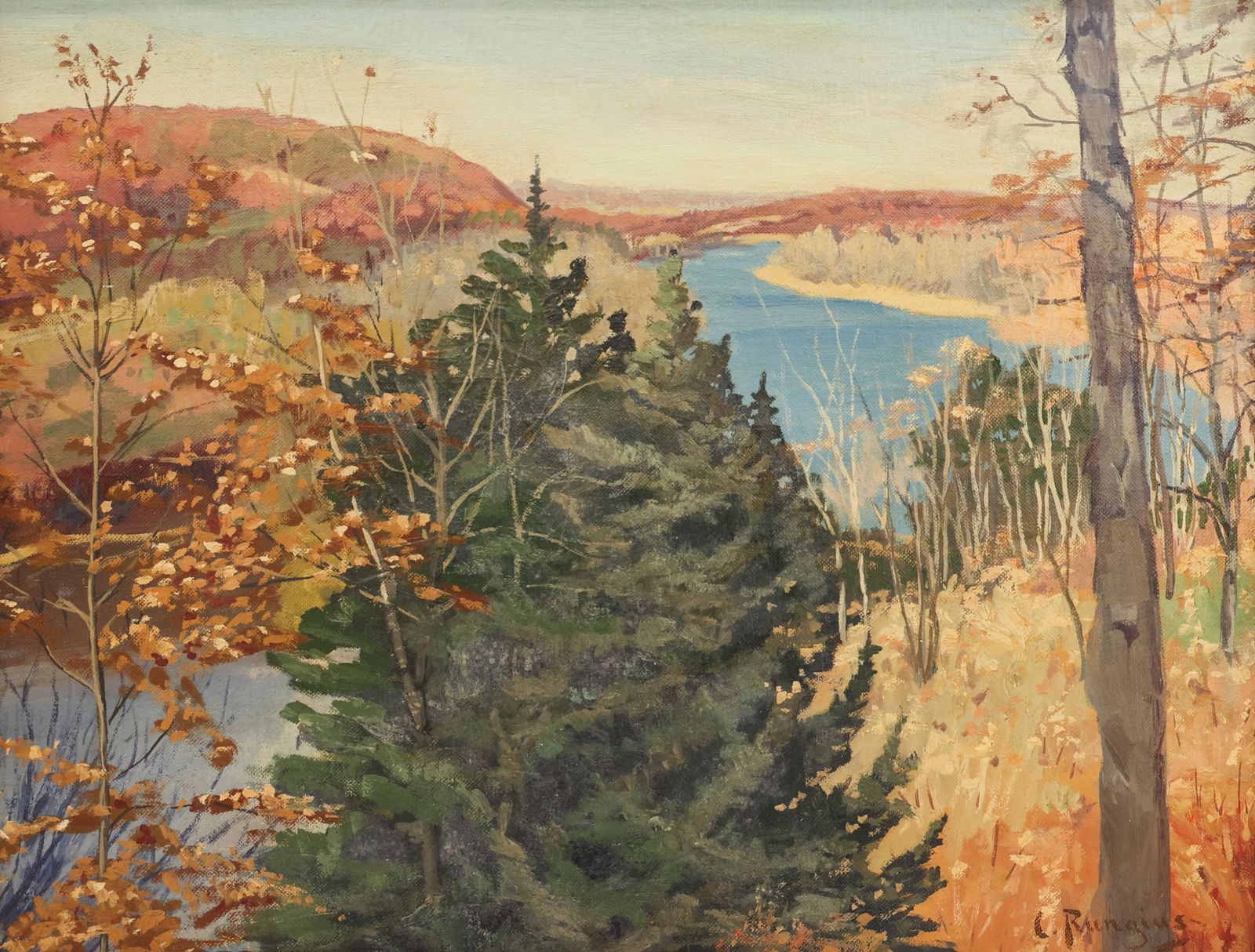 Carl Rungius ''Autumn Landscape'' Oil (1 of 3)