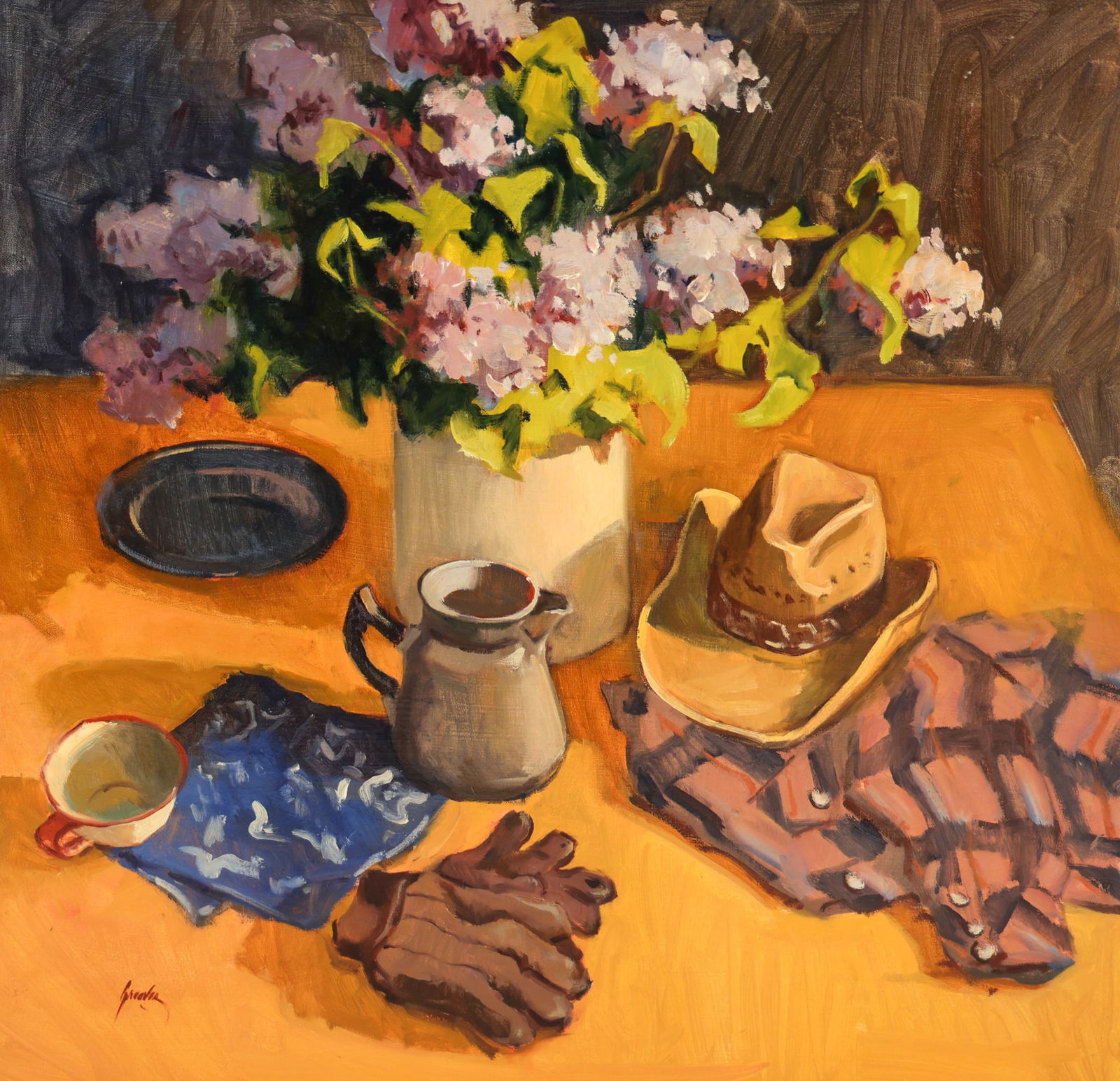 Susan Greaves ''Western Still Life'' Oil (1 of 2)