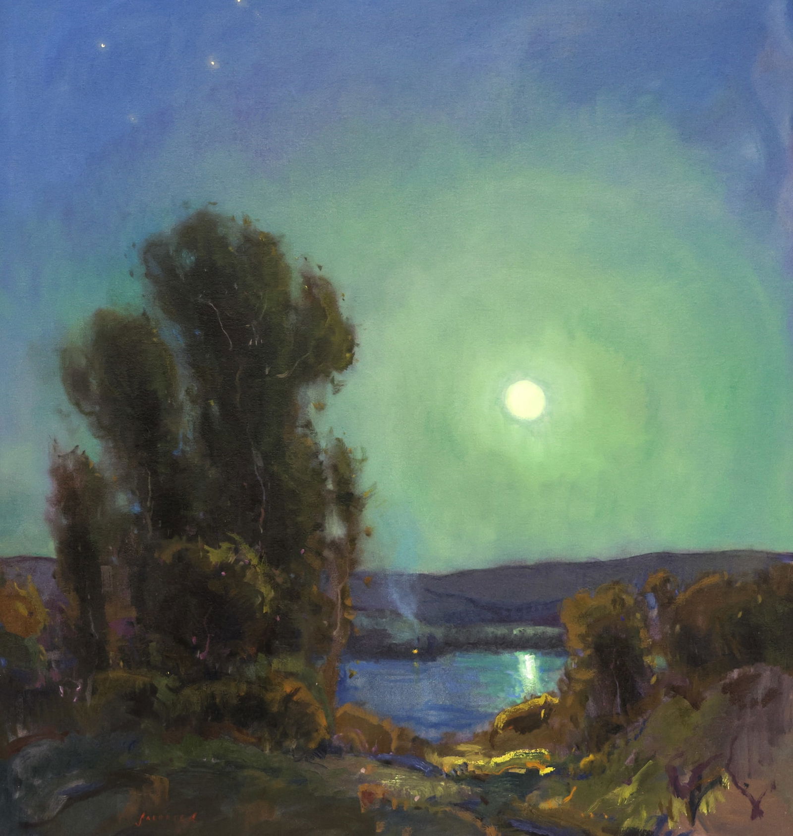 Eric Jacobsen ''Moonlight'' Large Oil (1 of 2)