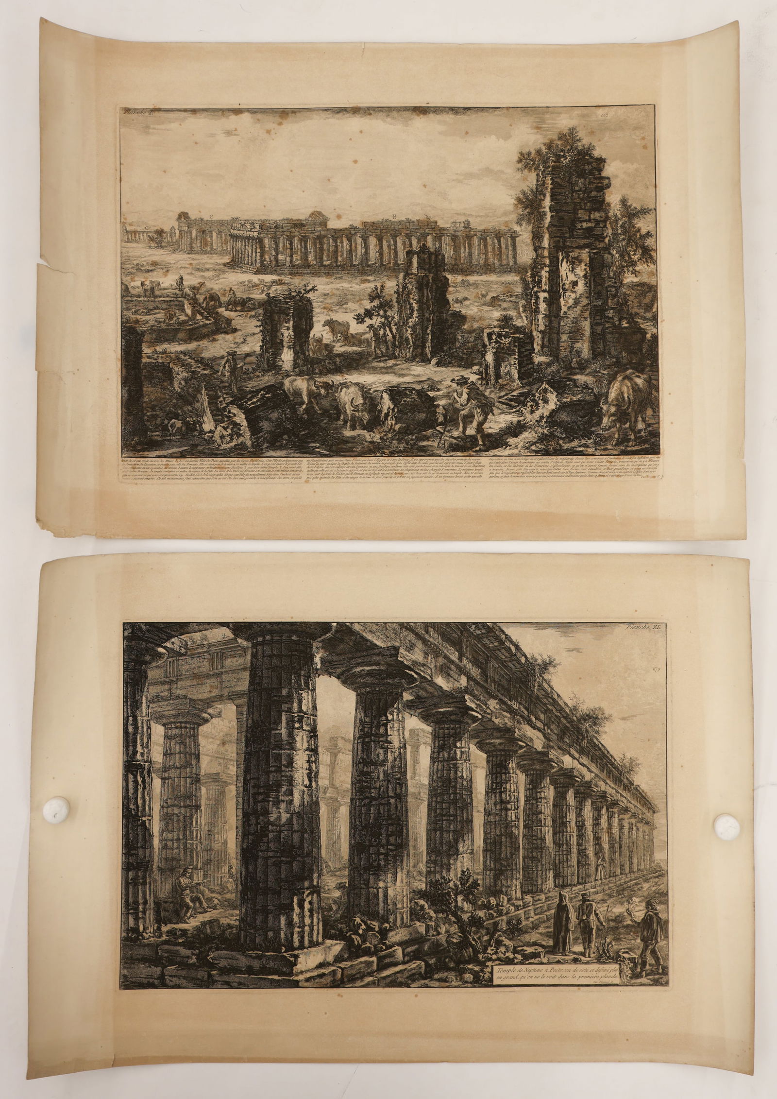 2pc Piranesi Architectural Engravings (1 of 3)