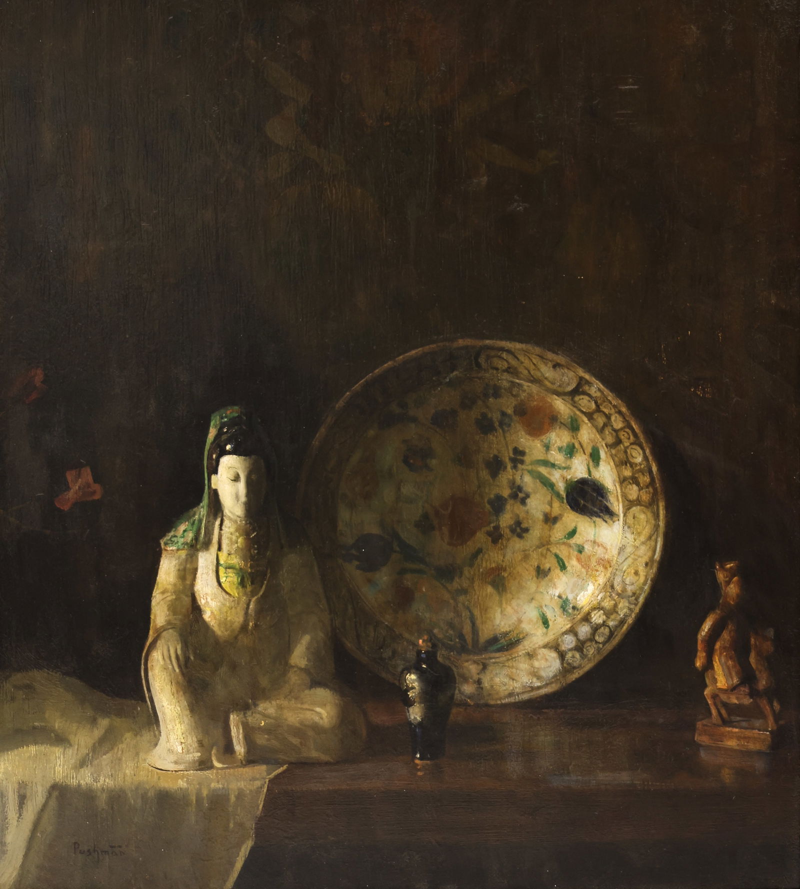 Hovsep Pushman ''Sultanabad Plate'' Oil (1 of 5)