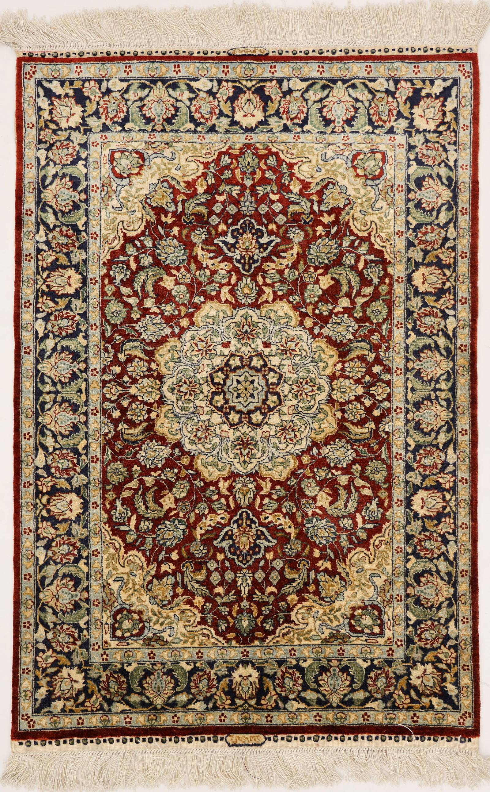 Fine Persian Silk Oriental Rug Mat (1 of 4)