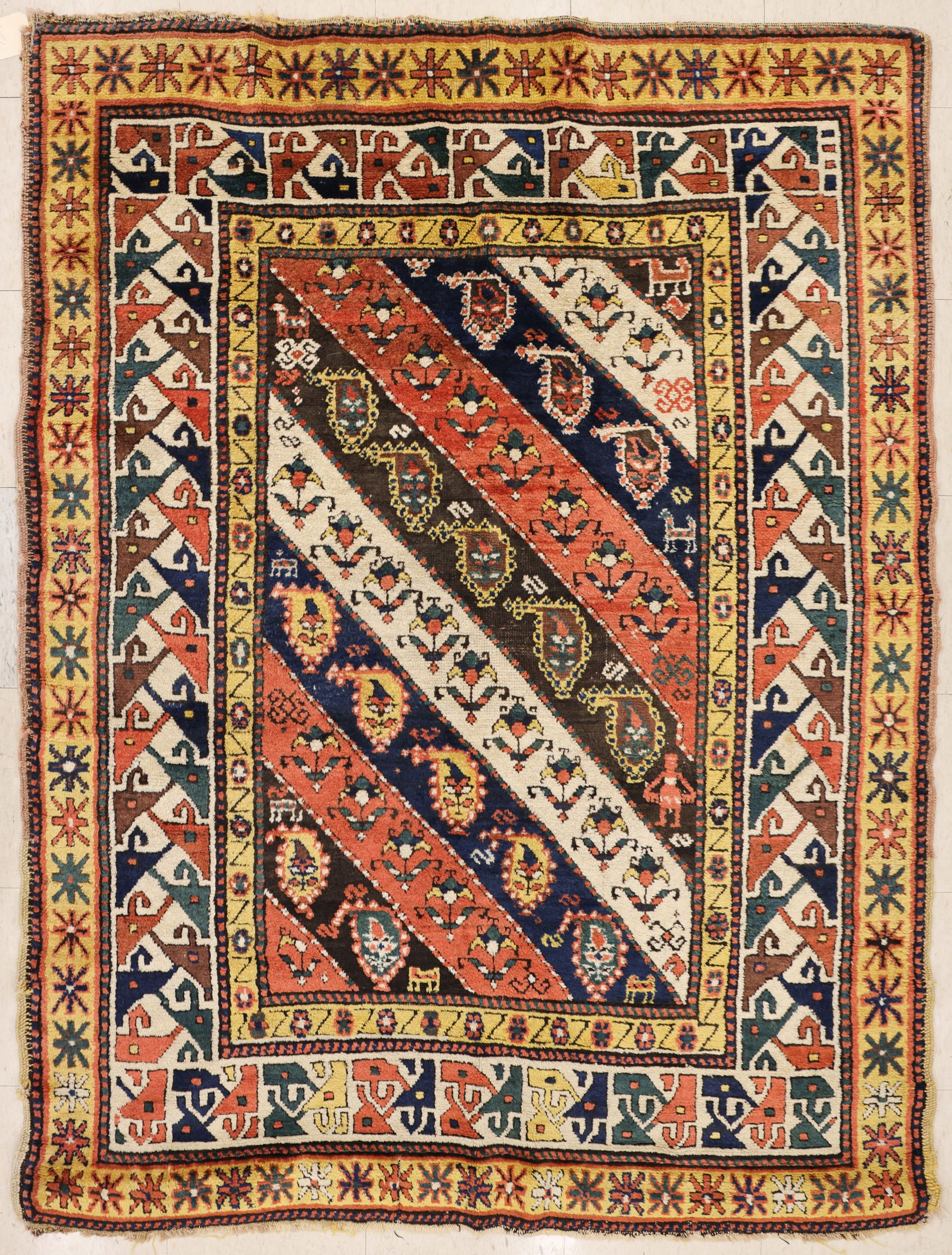 Antique Genje Caucasian Oriental Rug (1 of 4)