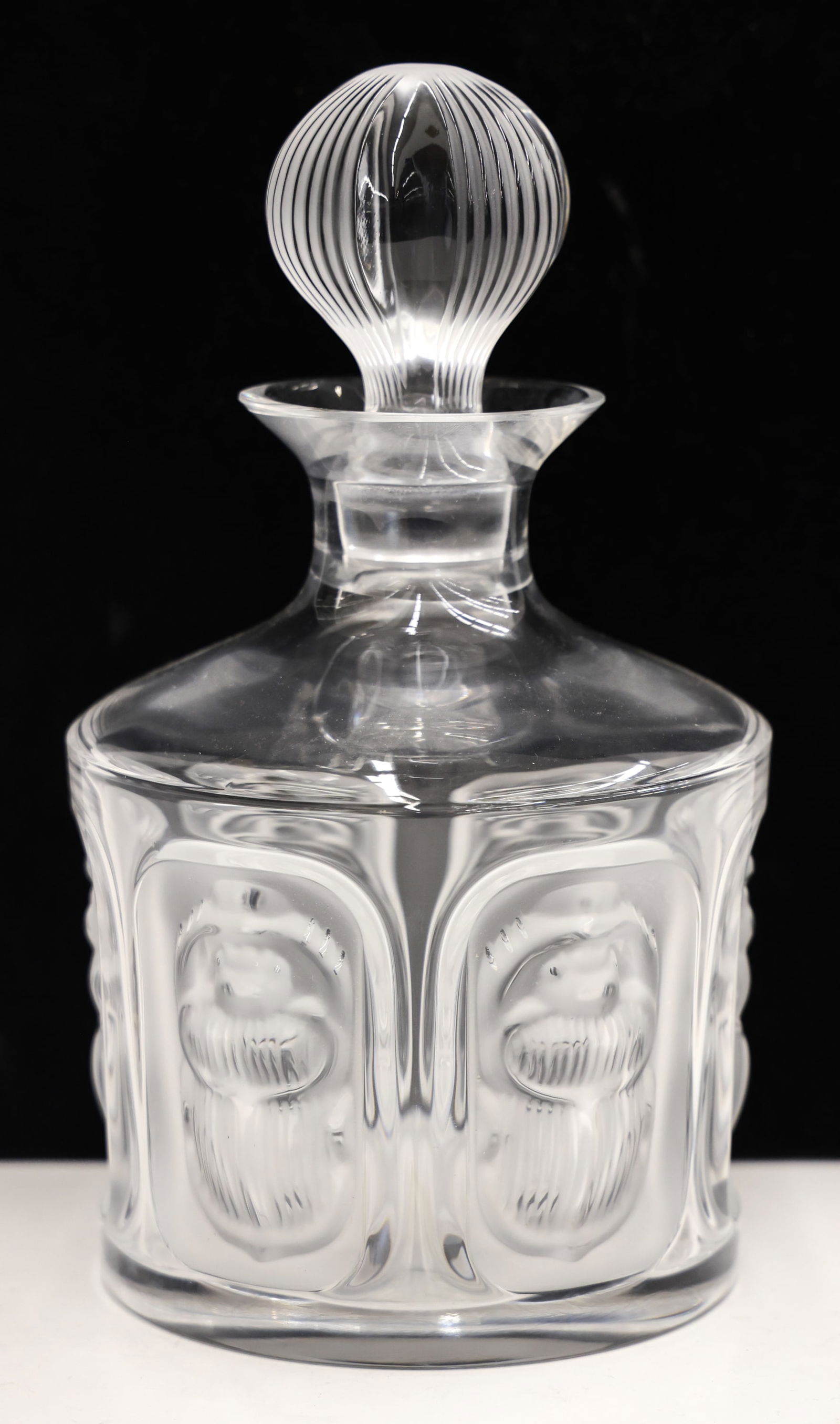 Lalique ''Khepri'' (Scarab) Crystal Decanter with Box (1 of 2)