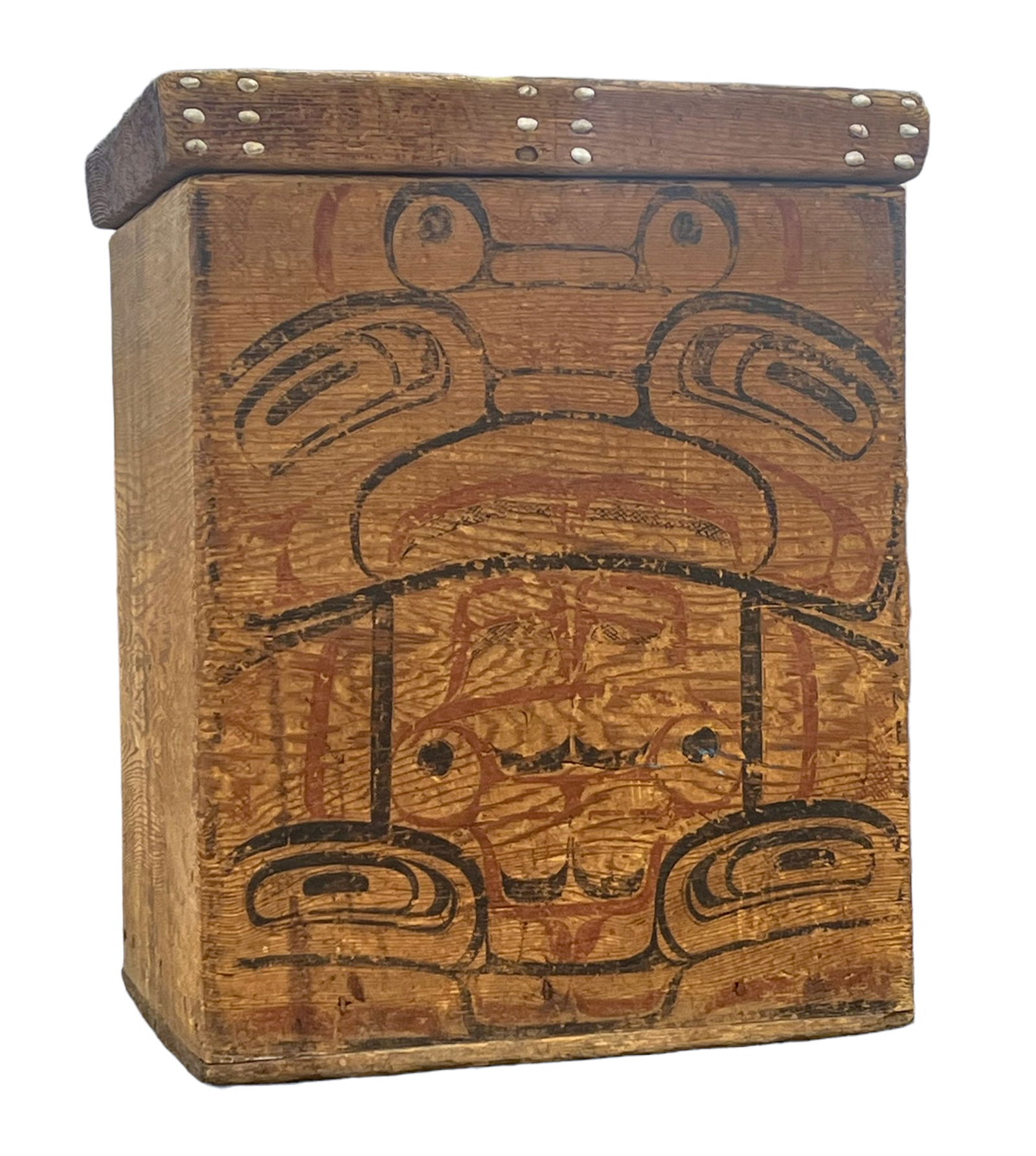Antique Northwest Coast Bentwood Storage Box (1 of 9)