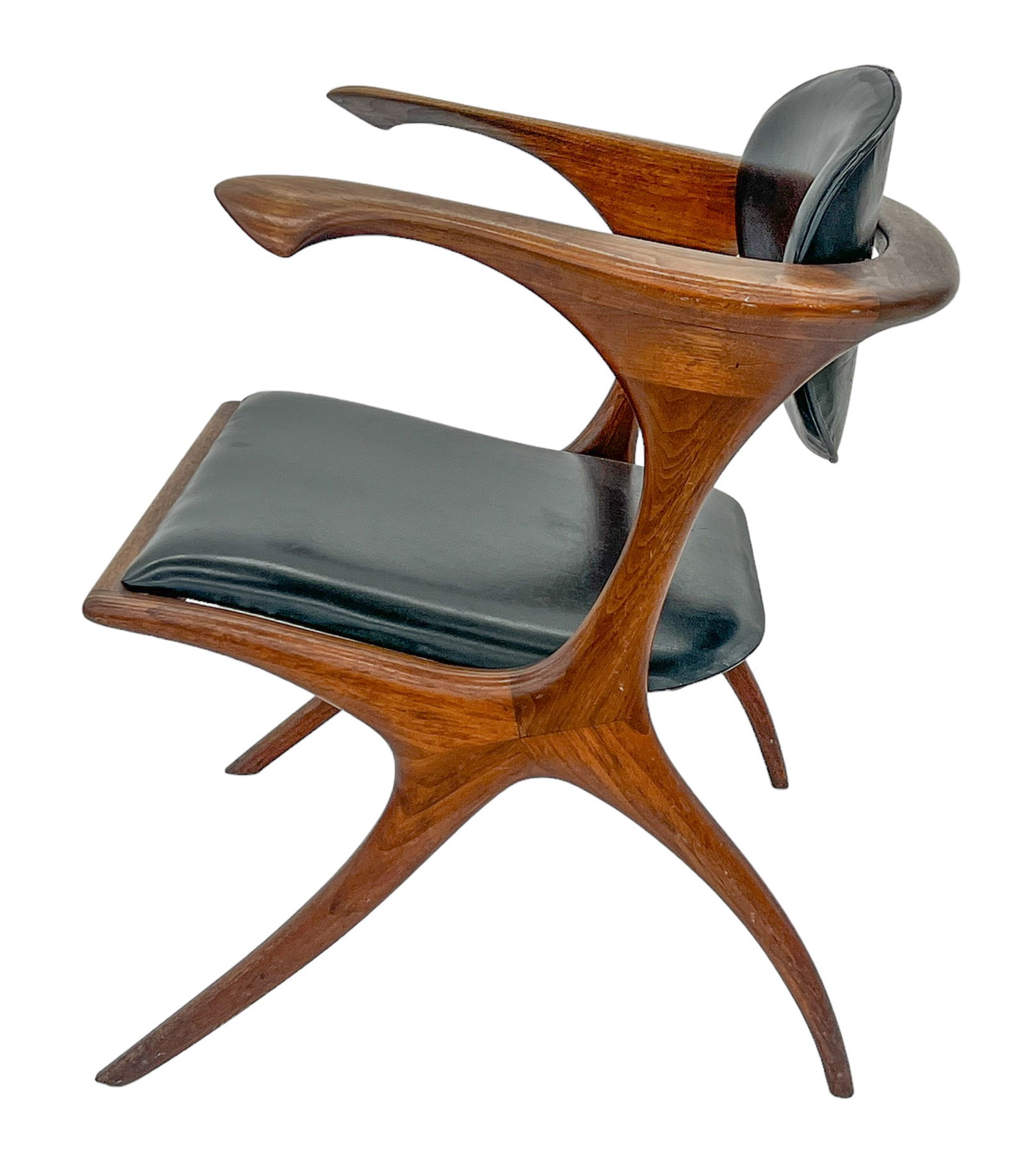Evert Sodergren ''Sculptured Chair'' 1955 Walnut (1 of 15)
