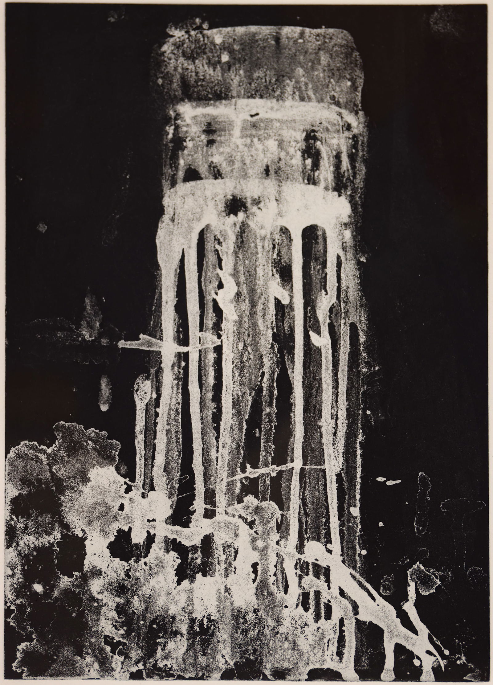 Pat Steir ''Small Vertical Falls'' 1991 Aquatint (1 of 3)