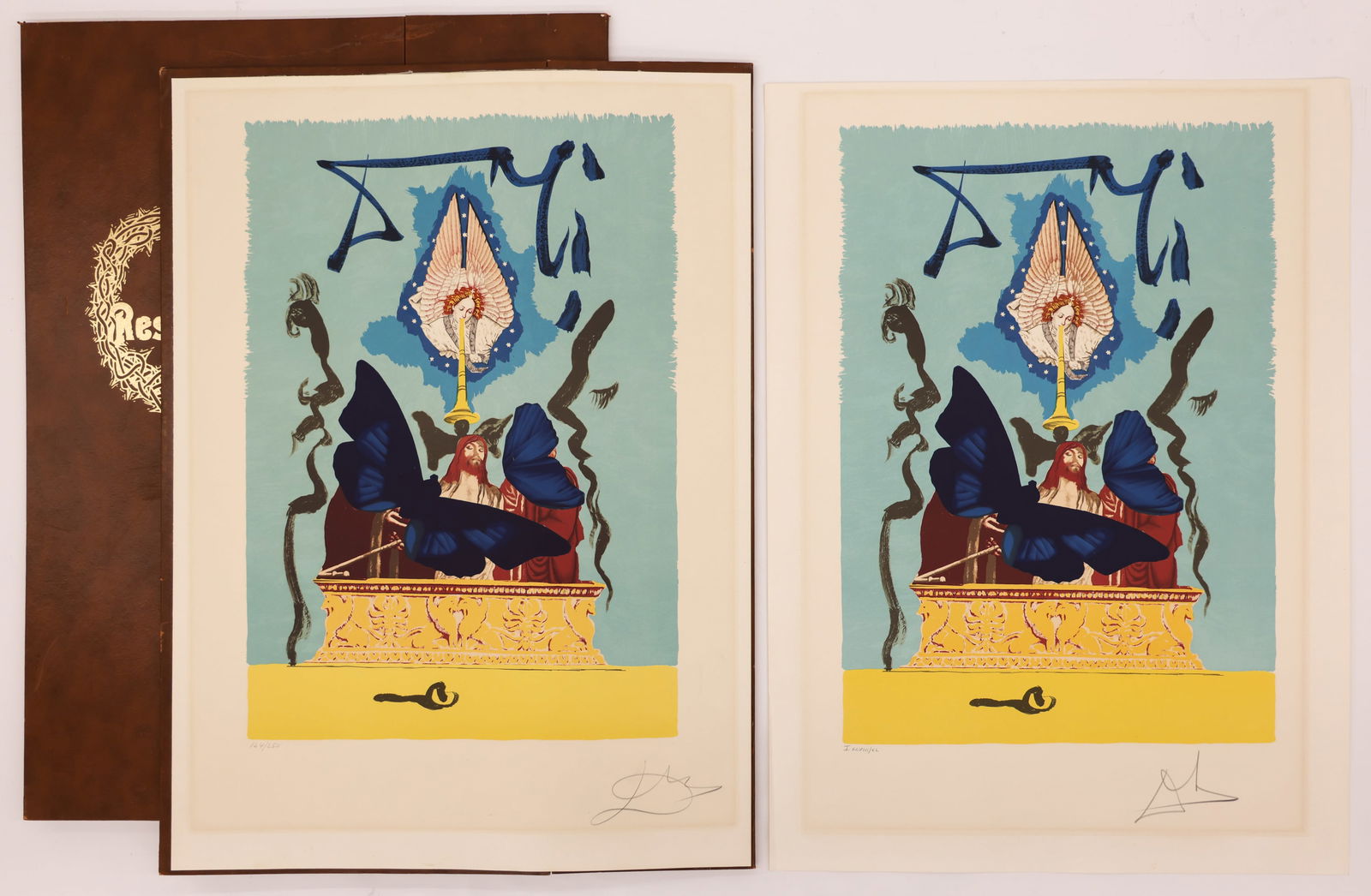 Salvador Dali ''The Resurrection'' (Pair) 1979 Lithograph (1 of 2)