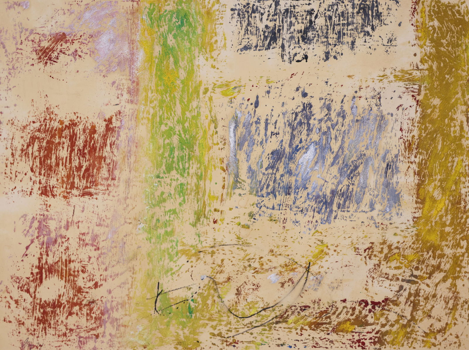 William Ivey ''Untitled'' 1974 Monotype (1 of 2)