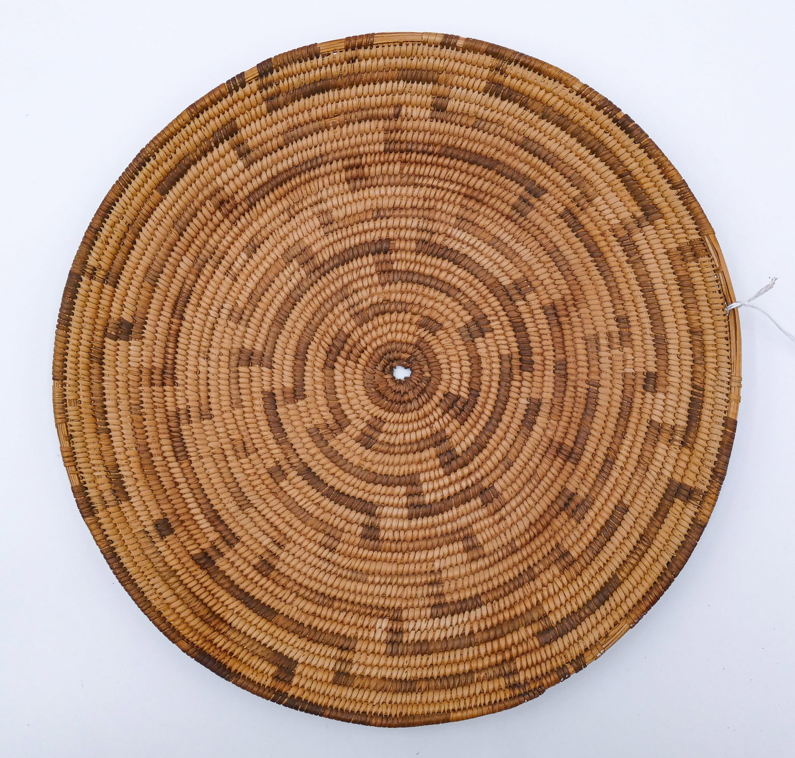 Old Pima Southwest Indian Basketry Tray (1 of 3)