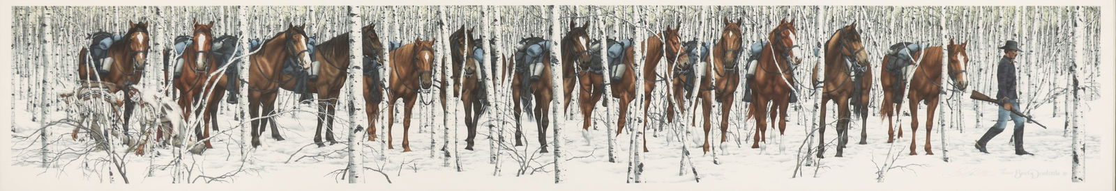 Bev Doolittle ''Two Indian Horses'' Signed Print (1 of 2)