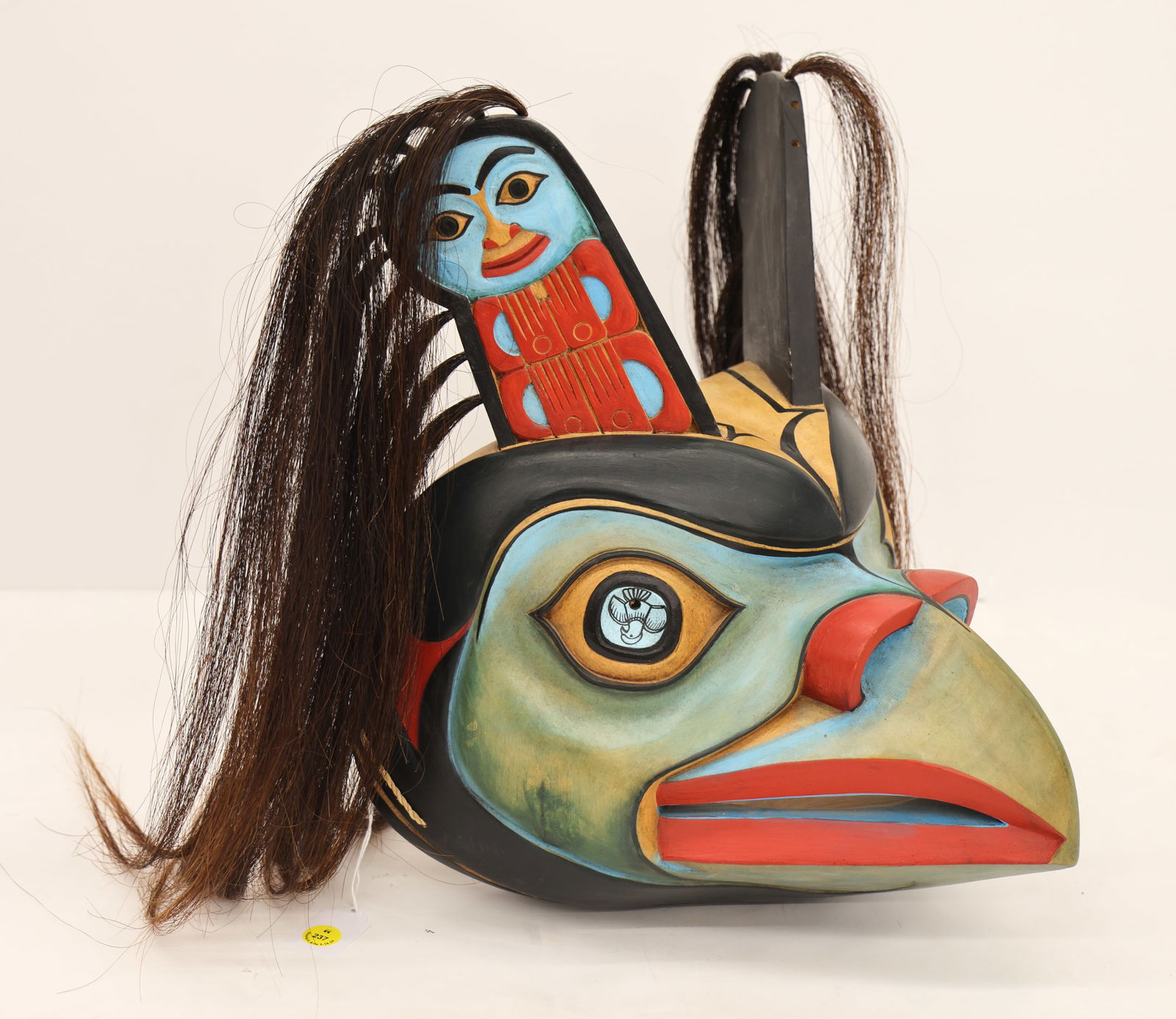 Northwest Coast Style Wood Bird Mask (1 of 2)