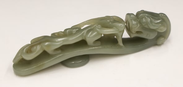 Chinese Jade Dragon Belt Hook